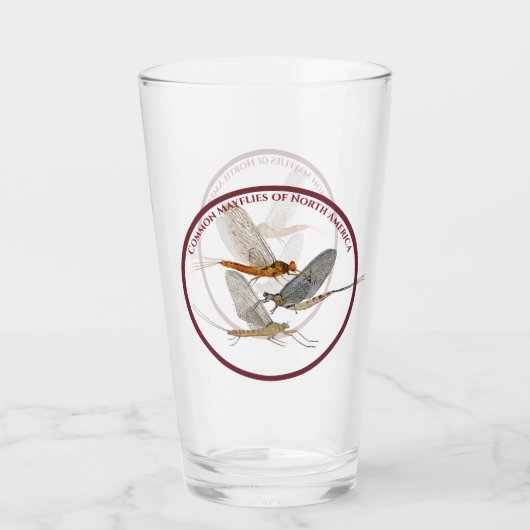 Mayfly Beer Pint Glass Glas (Rückseite)