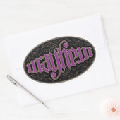 Mayhem Ambigram Stickers (Umschlag)