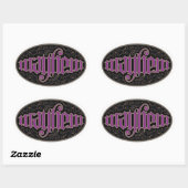 Mayhem Ambigram Stickers (Blatt)