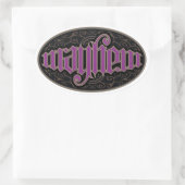 Mayhem Ambigram Stickers (Tasche)