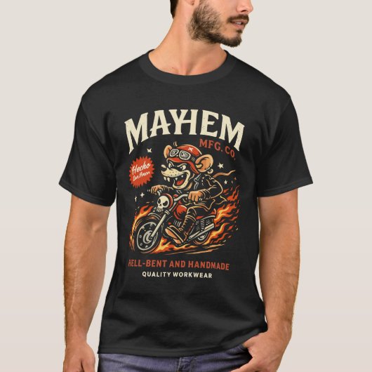 Mayhem Motor Ratte T-Shirt (Vorderseite)