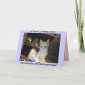 Maynard das Maine Coon2, Kranker als… - Besonders Karte (Rückseite)