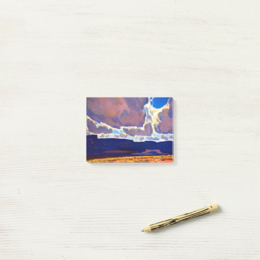 Maynard Dixon MESAs im Schatten Post-it Klebezettel (Auf Schreibtisch)
