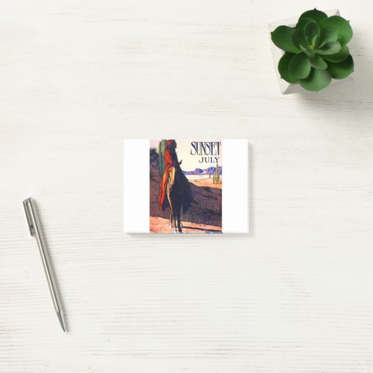Maynard Dixon Sunset Juli Post-it Klebezettel (Büro)