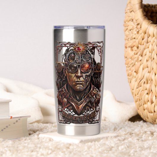 Maynard entschlüsselt den Code Cyber Occult Tumble Thermobecher (Wohnzimmer (gedreht))