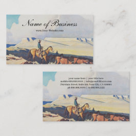 MaynardDixon Open Range Classic Western Landschaft Visitenkarte