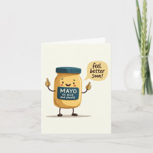 Mayo Erholung - Funny Get Well bald Pate Karte