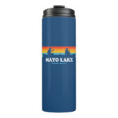 Mayo Lake North Carolina Canoe Thermosbecher (Vorderseite)