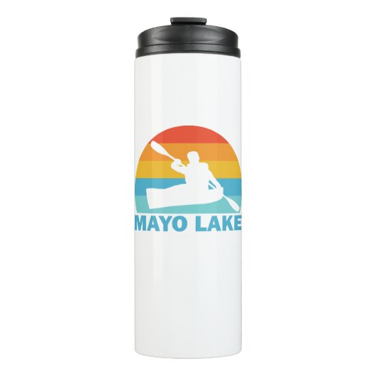 Mayo Lake North Carolina Kayak Thermosbecher (Vorderseite)