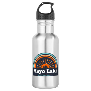 Mayo Lake North Carolina Rainbow Edelstahlflasche