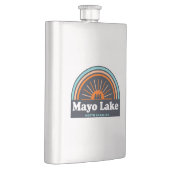 Mayo Lake North Carolina Rainbow Flachmann (Rechts)