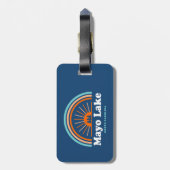 Mayo Lake North Carolina Rainbow Gepäckanhänger (Rückseite vertikal)