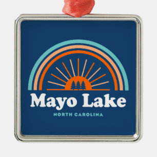 Mayo Lake North Carolina Rainbow Ornament Aus Metall