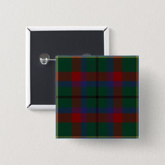 Mayo Landkreis Irish Tartan Button (Vorne & Hinten)