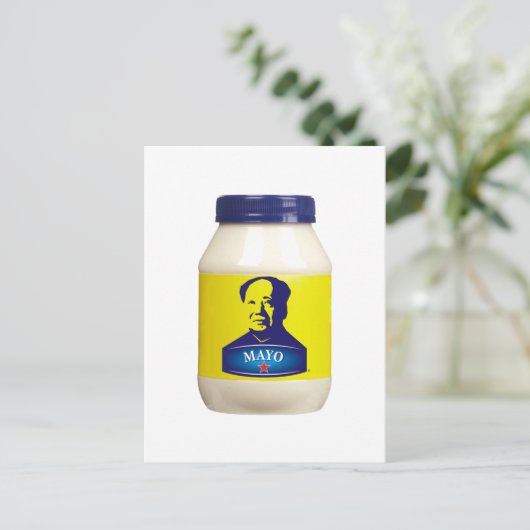 MAYO - Neue chinesische Mayonnaise Postkarte (Stehend Vorderseite)