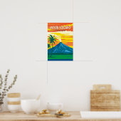 Mayon Volcanes Philippinen Reisen Kunst Vintag Poster (Küche)