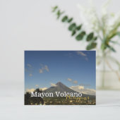 Mayon Volcano Albay Bicol Philippines Postkarte (Stehend Vorderseite)