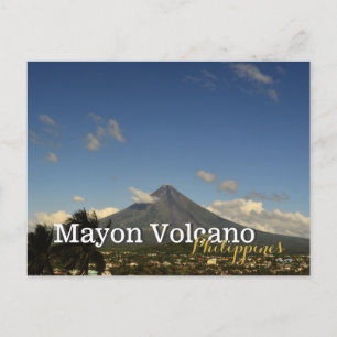 Mayon Volcano Albay Bicol Philippines Postkarte