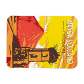 Mayon Volcano Cagsawa Ruins Philippines Magnet (Horizontal)
