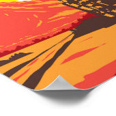 Mayon Volcano Cagsawa Ruins Philippines Poster (Ecke)