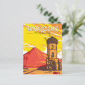 Mayon Volcano Cagsawa Ruins Philippines Postkarte (Stehend Vorderseite)