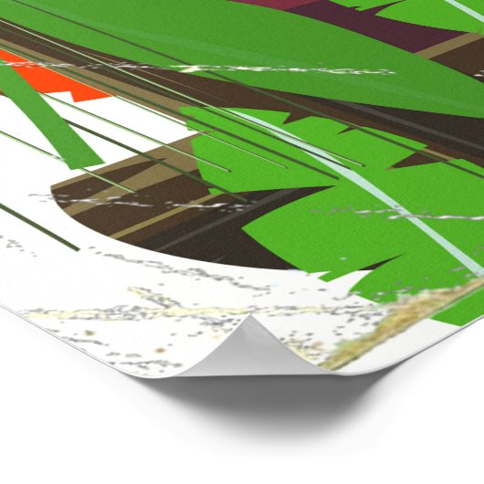 Mayon Volcano philippines Adventure Poster (Ecke)