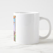 Mayon Volcano philippines Adventure Poster Jumbo-Tasse (Rechts)