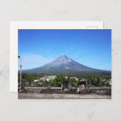 Mayon Volcano Postkarte (Vorne/Hinten)