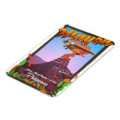 Mayon-Vulkan Philippinen Abenteuerposter Magnet (Linke Seite)