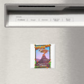 Mayon-Vulkan Philippinen Abenteuerposter Magnet (In Situ (Geschirrspüler))