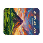 Mayon-Vulkan Philippinen Magnet (Horizontal)