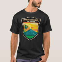Mayon Vulkan Philippinen Reise Kunst Vintage