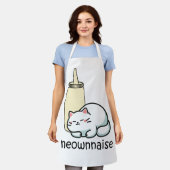 Mayonnaise-Katze Meownnaise Schürze (Getragen)