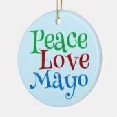 Mayonnaise Peace Liebe Mayonnaise Keramik Ornament (Links)