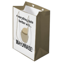 Mayonnaise Sauce Food Funny Mayonnaise Mittlere Geschenktüte