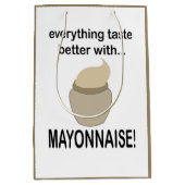 Mayonnaise Sauce Food Funny Mayonnaise Mittlere Geschenktüte (Vorderseite)