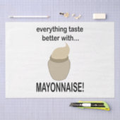 Mayonnaise Sauce Food Funny Mayonnaise Seidenpapier (Handwerk)