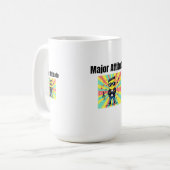 Mayor Einstellung - Cool Confident Kid Cartoon wit Kaffeetasse (Vorderseite Links)