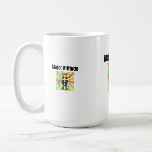 Mayor Einstellung - Cool Confident Kid Cartoon wit Kaffeetasse (Links)