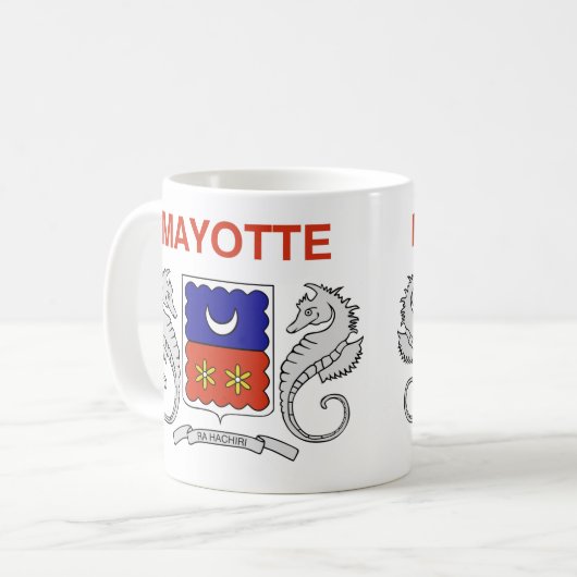 Mayotte Flag Keramik Kaffee Tasse (Vorderseite Links)