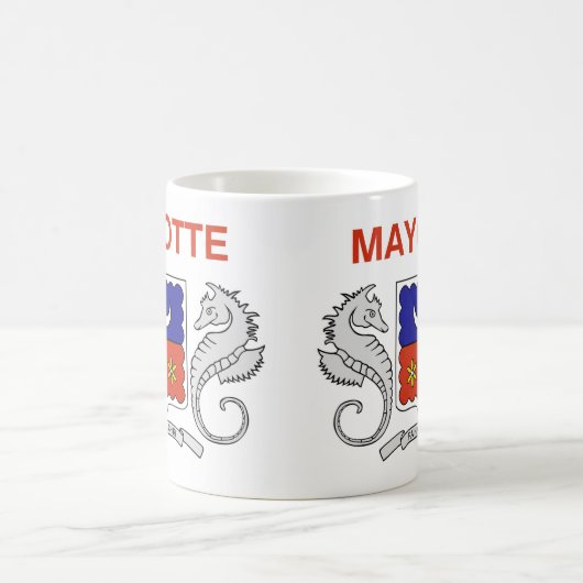Mayotte Flag Keramik Kaffee Tasse (Mittel)