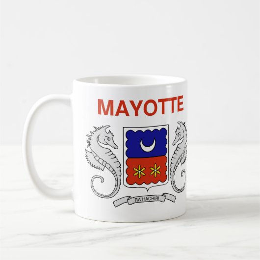 Mayotte Flag Keramik Kaffee Tasse (Links)