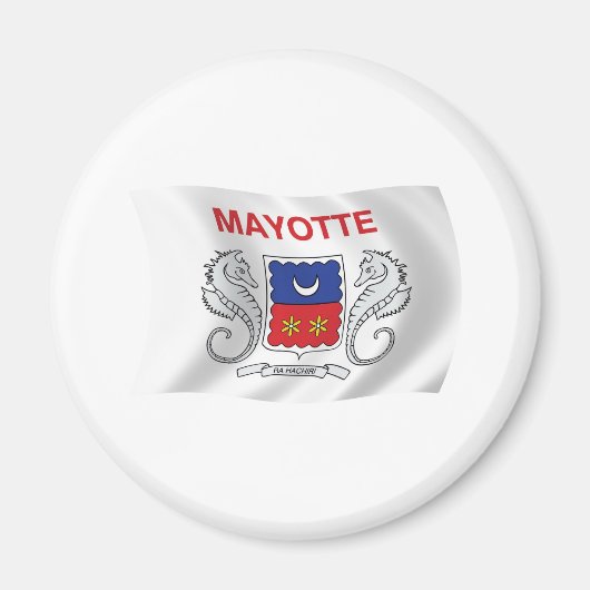 Mayotte Flag Magnet (Vorne)