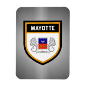 Mayotte Flag Magnet (Vertikal)