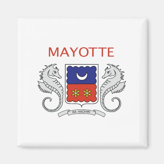 Mayotte Flag Magnet (Vorne)