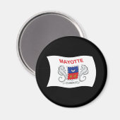 Mayotte Flag Magnet (Vorderseite/Rückseite)