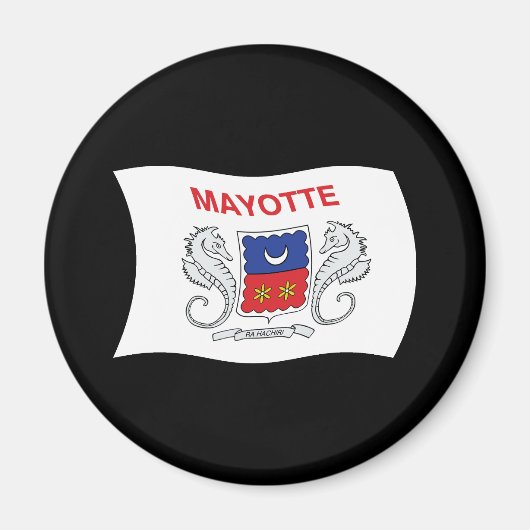 Mayotte Flag Magnet (Vorne)