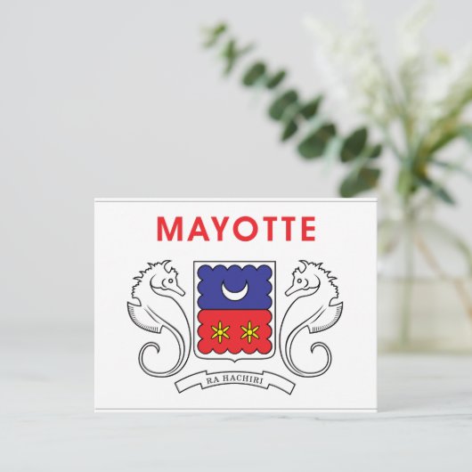 Mayotte Flag Postkarte (Stehend Vorderseite)