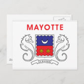Mayotte Flag Postkarte (Vorne/Hinten)