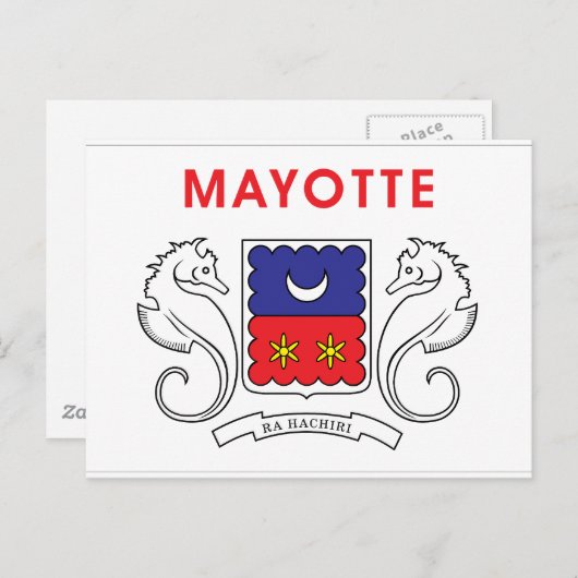 Mayotte Flag Postkarte (Vorne/Hinten)